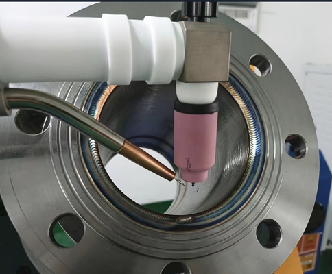 MH-P02 PLC Circular Seam Welding System 10 Inch Touch Screen 50 Welding Programs 400A TIG Torch