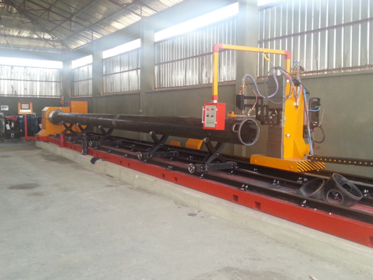 CNC 5 Axis Round Pipe Plasma Cutting Machine CNCXG1200-V 12000W 500-1050mm Profile Cutter