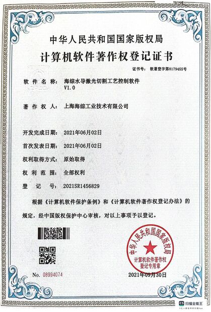 จีน Hyzont(Shanghai) Industrial Technologies Co.,Ltd. รับรอง
